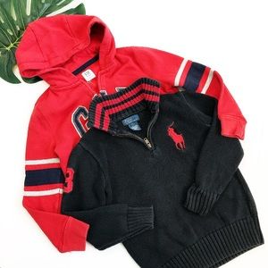 MIXED LOT! Polo RL Gap Hoodie ZIP Sweater Sz 7 SM